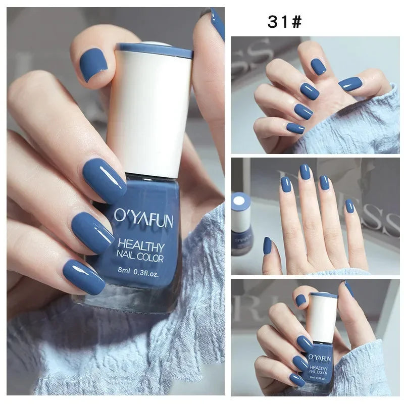 No-bake Nail Polish Nail Art Tearable Quick Dry Normal Without Lamp Nail Polish Glitter Sequins UV Varnish Nails Tools 10