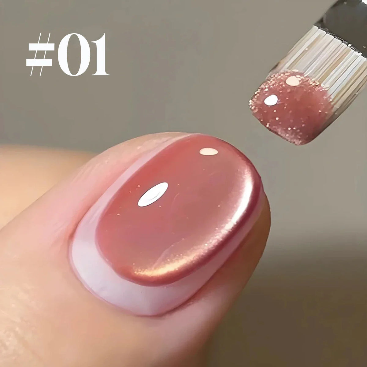 SHAKA 1-4pcs New Spring/Summer Bestsell Blue Nails Green Blue Nail Supplies Fantastic Ocean Bubble Cat Eye Gel Nail Polish 3