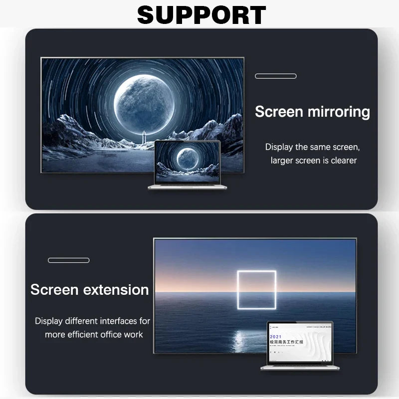 NNBILI HDMI 2.1 Adapter | 48Gbps 8K@60Hz Elbow and Straight Converter 6