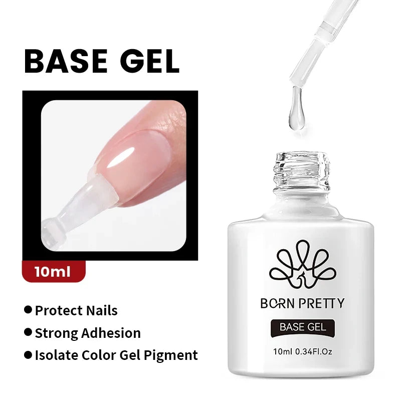 BORN PRETTY 10ml Clear Blooms Gel Polish UV LED Soak Off Nail Art Polish for Spreading Effect Marble Nail Polish Gel Painting 48
