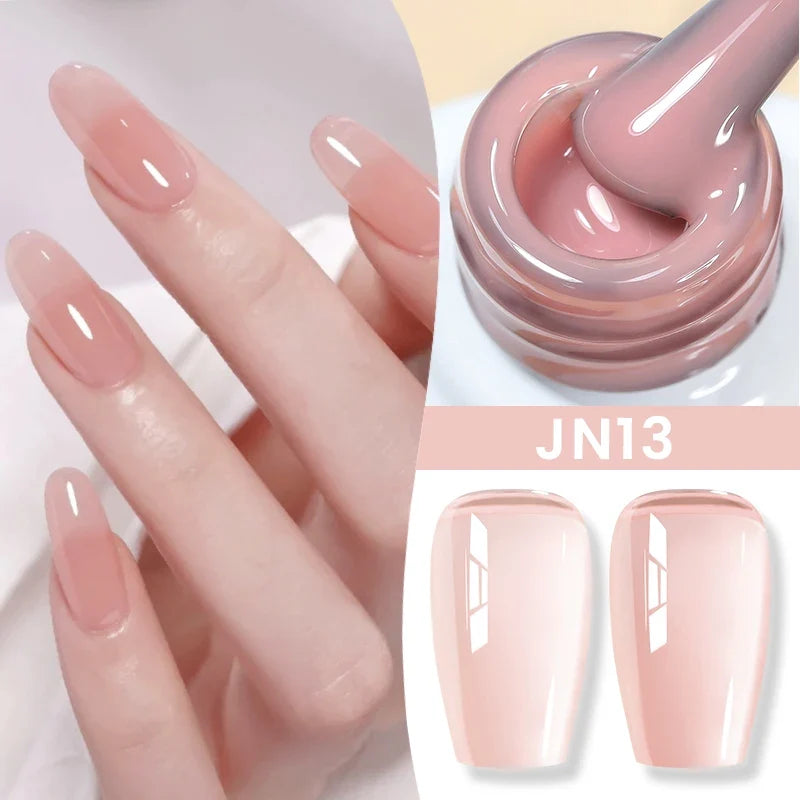 BORN PRETTY 83 Colors 10ml Jelly Nude Gel Nail Polish Autumn Amber Semi Transparent Manicure Soak off UV LED Nails Gel Varnish 1