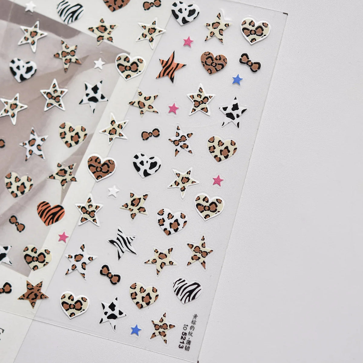 Autumn Winter Leopard Print Bow Nail Art Stickers 3D Thin Tough Nail Sticker Cute Bow Self Adhesive Nails Decorations Decals DIY 29