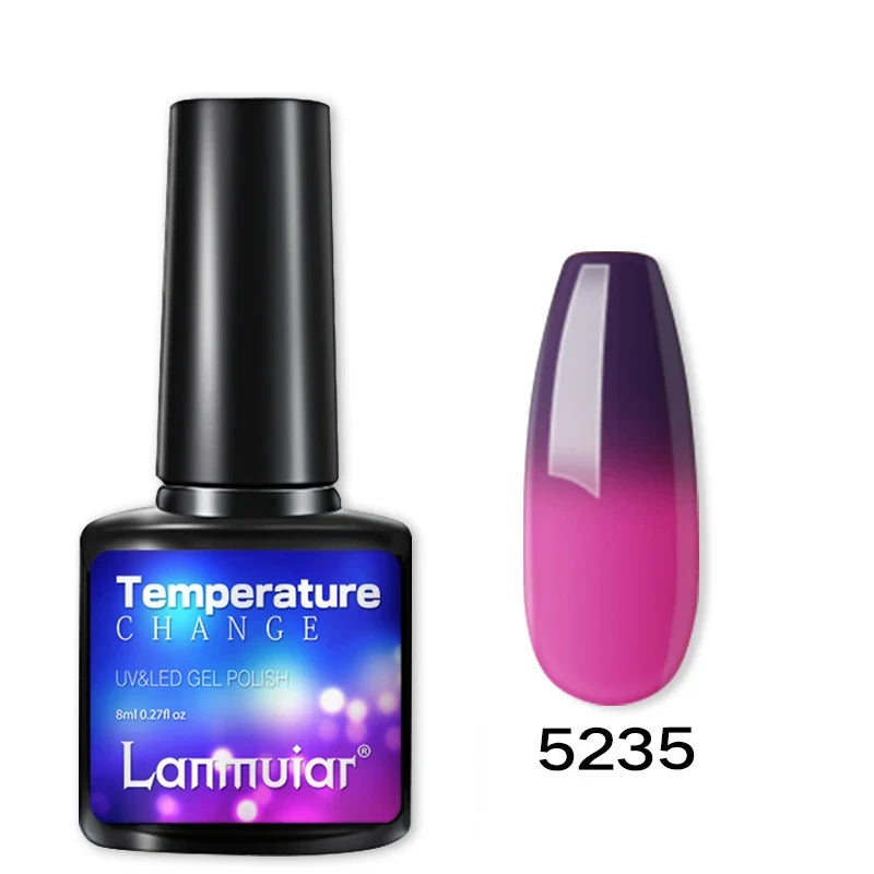 Temperature Color Changing Thermal Nail Polish Fast Drying Water-based Gradient Nail Varnish Manicure Supplies Nail Art 26