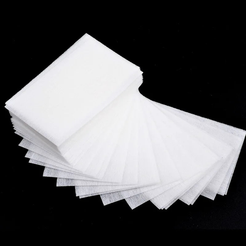 400/600Pcs/pack Solid Durable Nail Tools Manicure Gel Nail Polish Remover Pads Lint-Free Wipes 100% Cotton Napkins Wraps 4