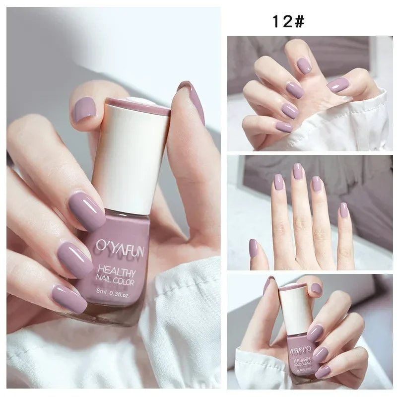 No-bake Nail Polish Nail Art Tearable Quick Dry Normal Without Lamp Nail Polish Glitter Sequins UV Varnish Nails Tools 21