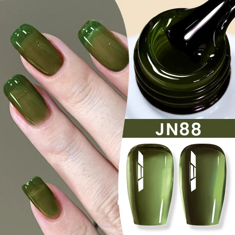 BORN PRETTY 83 Colors 10ml Jelly Nude Gel Nail Polish Autumn Amber Semi Transparent Manicure Soak off UV LED Nails Gel Varnish 61