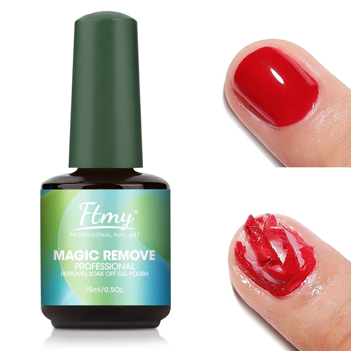 Gel Nail Polish Remover, 2-3 Min Quickly Remover Nail Polish, No Harm To Skin, No Irritating Odor, No Need For Foil, Soaking Or 1