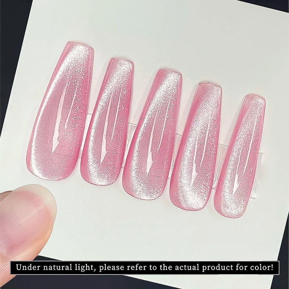 XEIJAYI Pink Cat Eye Gel Nail Polish Ceramic Magnetic Gel UV Semi-permanent Enamels Varnish Nail Supplies For Professionals Gel 2