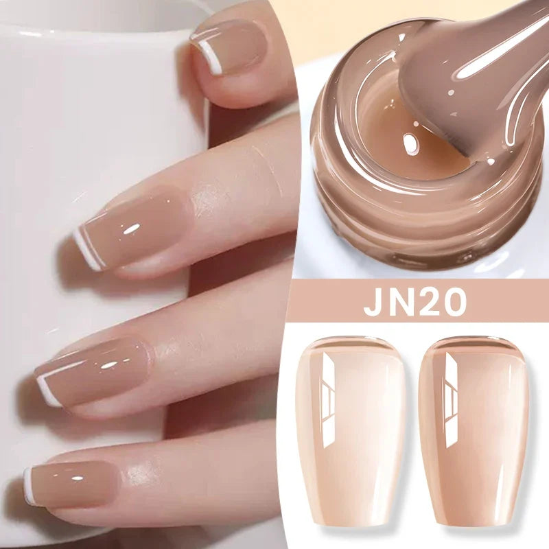 BORN PRETTY 83 Colors 10ml Jelly Nude Gel Nail Polish Autumn Amber Semi Transparent Manicure Soak off UV LED Nails Gel Varnish 91