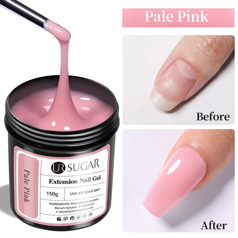 UR SUGAR 150g Rubber Base Gel Nail Polish Sparking Aurora Glitter Rubber Varnish Soak Off Semi permanent UV LED Gel Manicure 32