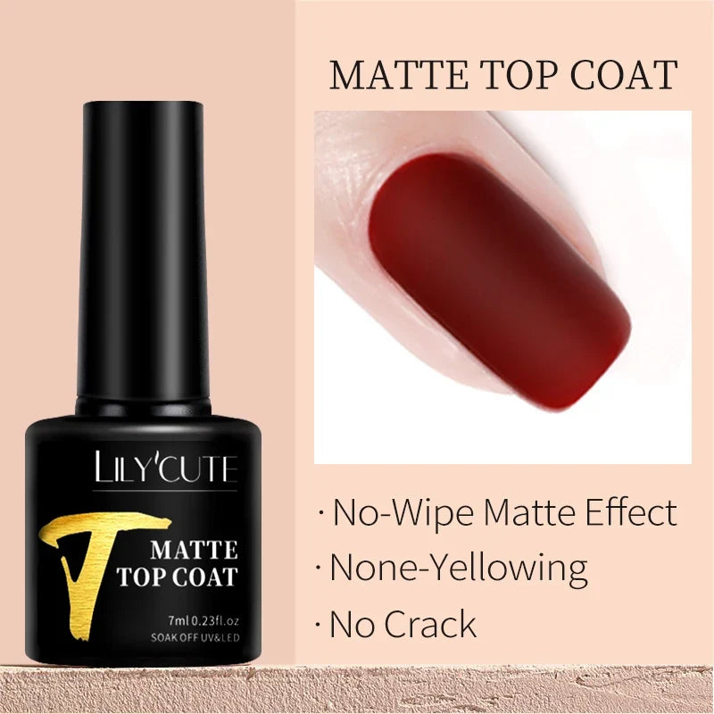 LILYCUTE 7ML Colorful Gel Nail Polish 129 Colors Long Lasting For Manicure Semi Permanent Base Top Coat Nail Art UV Gel Varnish 101