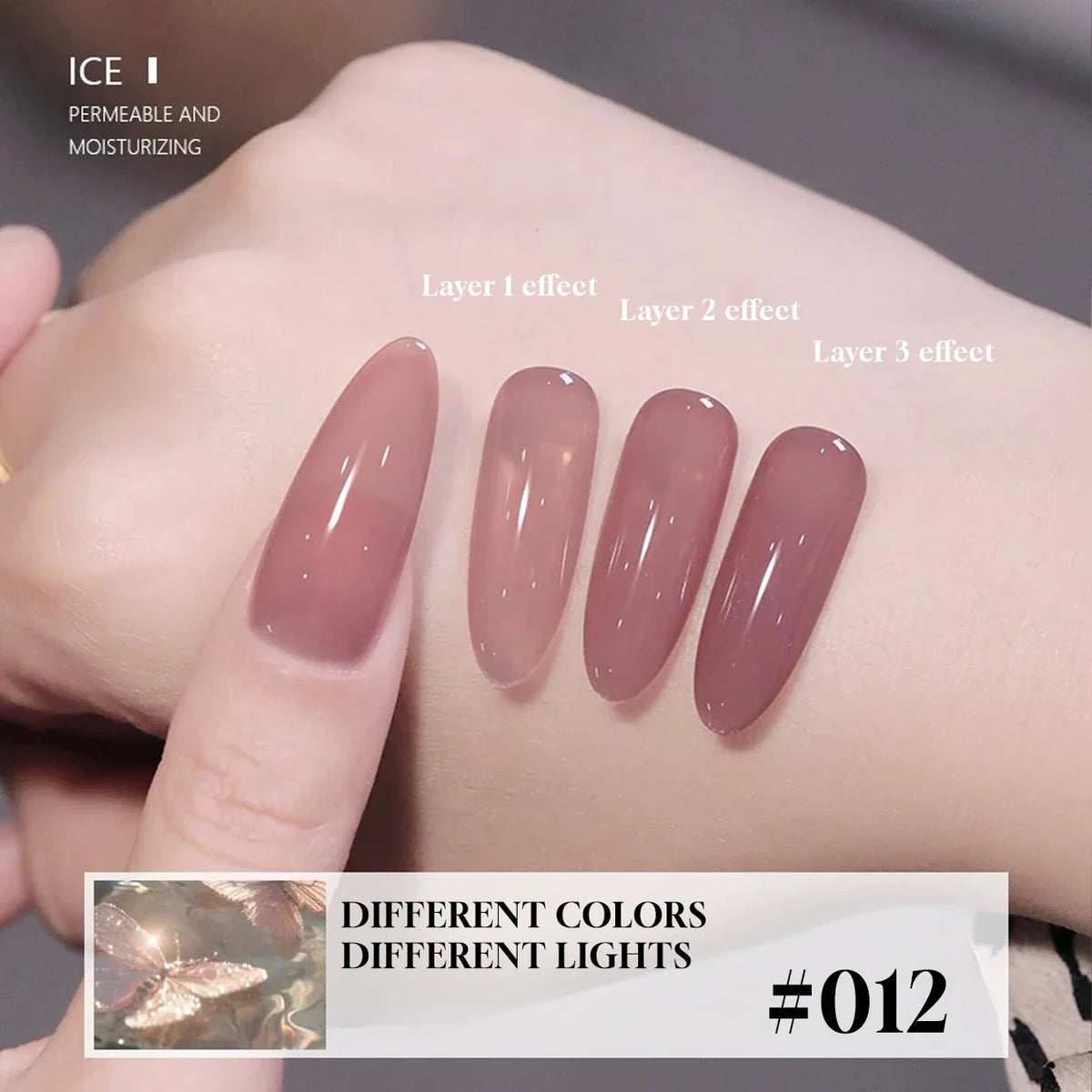MIANEL  12ML Japanese Style Fairy Gel Nail Polish White Pink Nude Color Ice Clear Nail Polish Pink Nails Summer Nails 1-24pcs 52