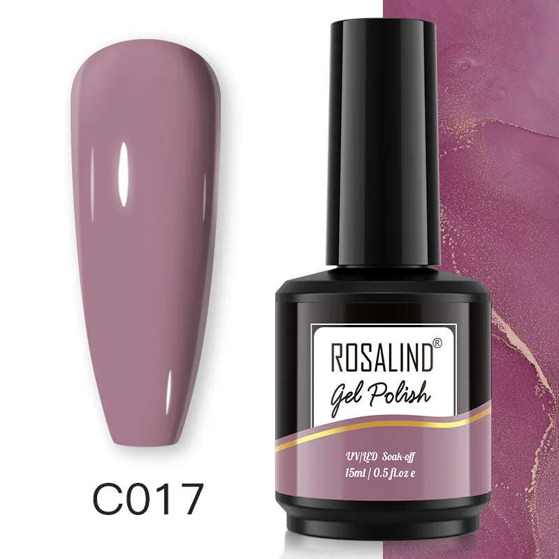 ROSALIND 7ml/15ml Summer Green Gel Nail Polish Semi Permanent Nail Art Manicure Soak Off Top Base Matt Hybrid Varnishes UV Gel 56