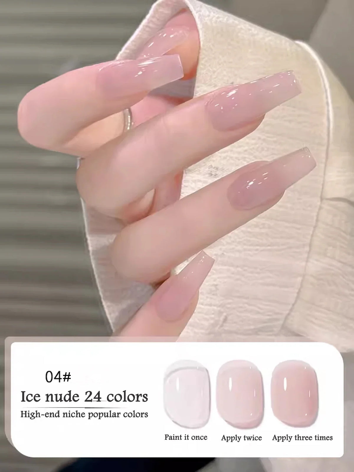 10ML 1-24PCS Milk White Jelly Gel Nail Polish Nail Art 2026 New Popular Nail Supplies UV LED Light Nails Black Red Nails 15