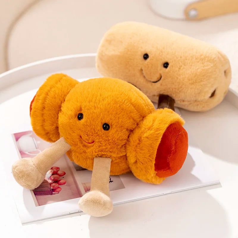 Cute Cartoon Egg & Toast Plush Toy – Breakfast Expression Stuffed Doll Pillow | Soft Baby Comfort Toy & Christmas Gift 5