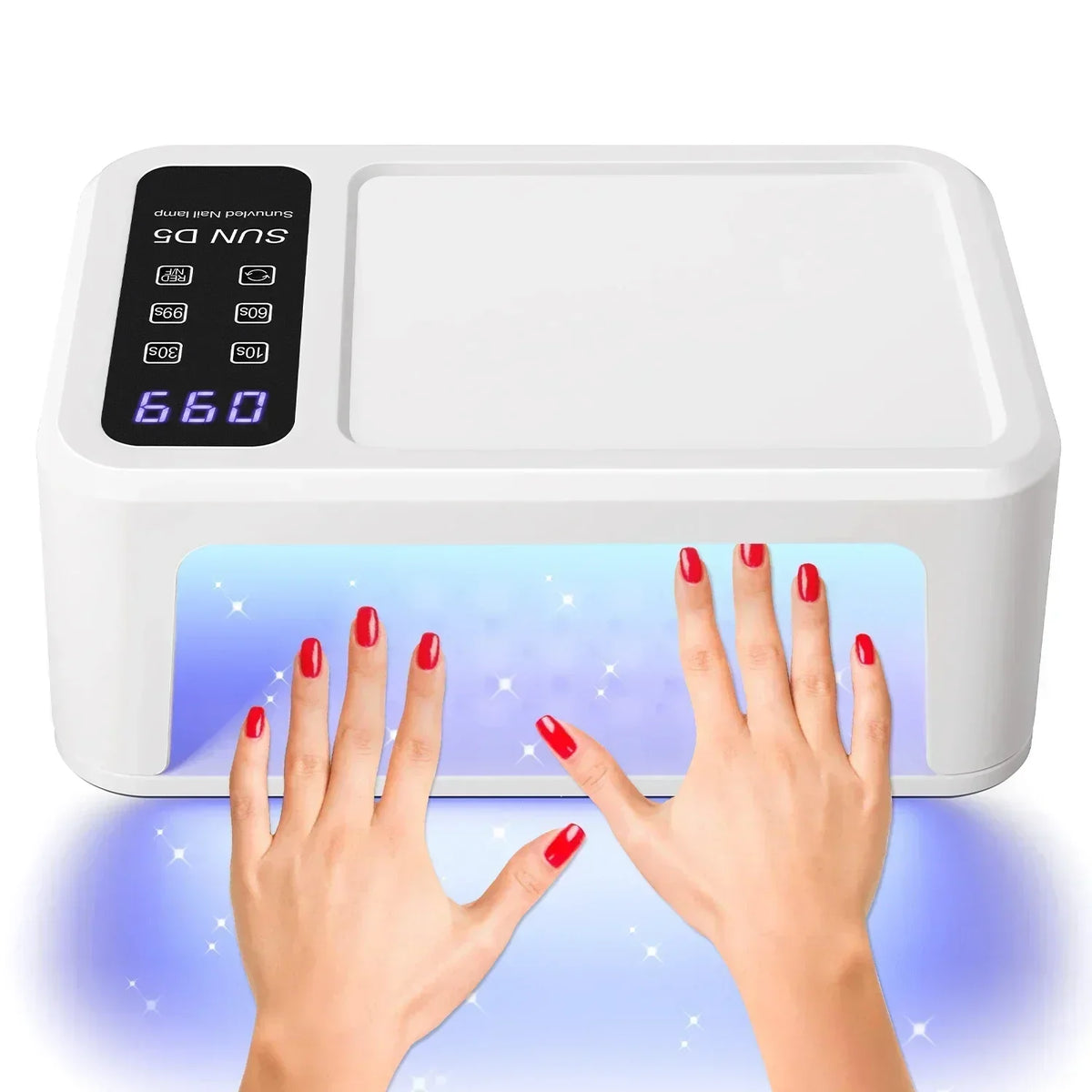 480W Big Space UV LED Nail Lamp For Manicure Lamp Drying Gel Nail Polish 140LEDS Nail Dryer With LCD Screens Salon Tools 7