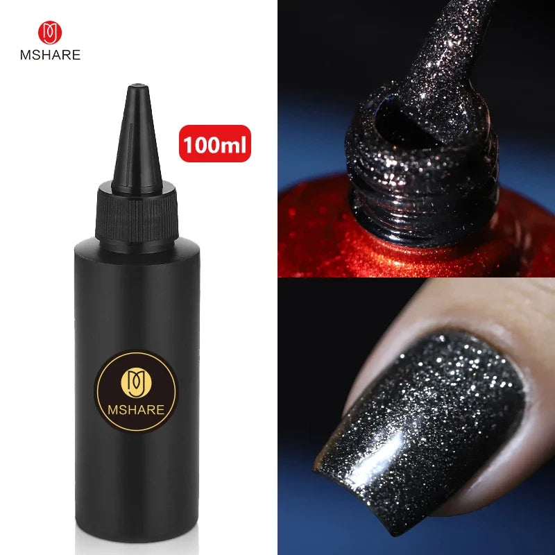 MSHARE 100ML Nail Gel Polish Soak Off UV LED Nails Vernis Semi Permanent Varnish Polish White Red Nail Gel Art 24