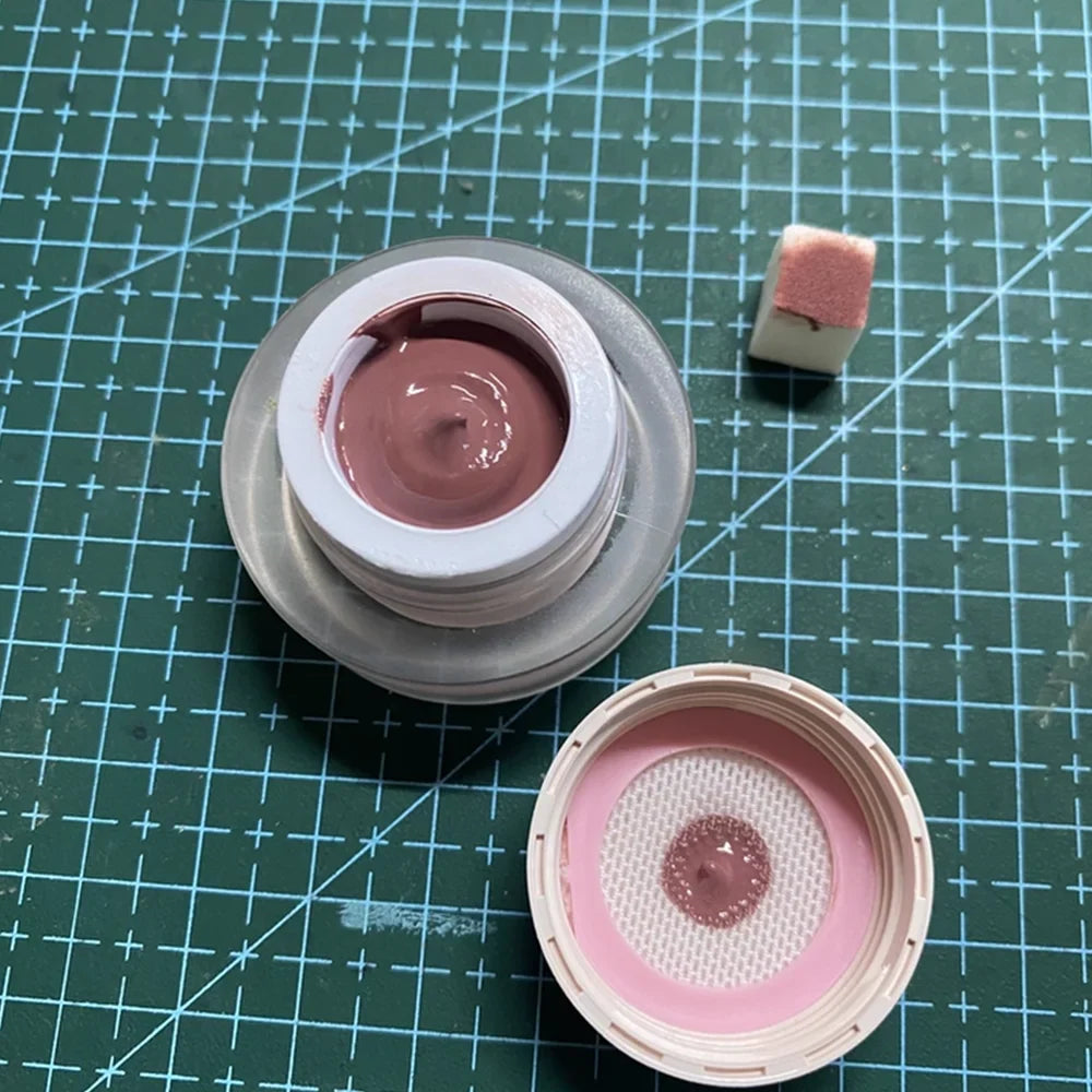 1Jar Black Pat Painting Gel Nail Polish with Air Cushion Gradient Matte Texture Nail Patting Glue Soak Off UV LED Nail Varnish 8 6