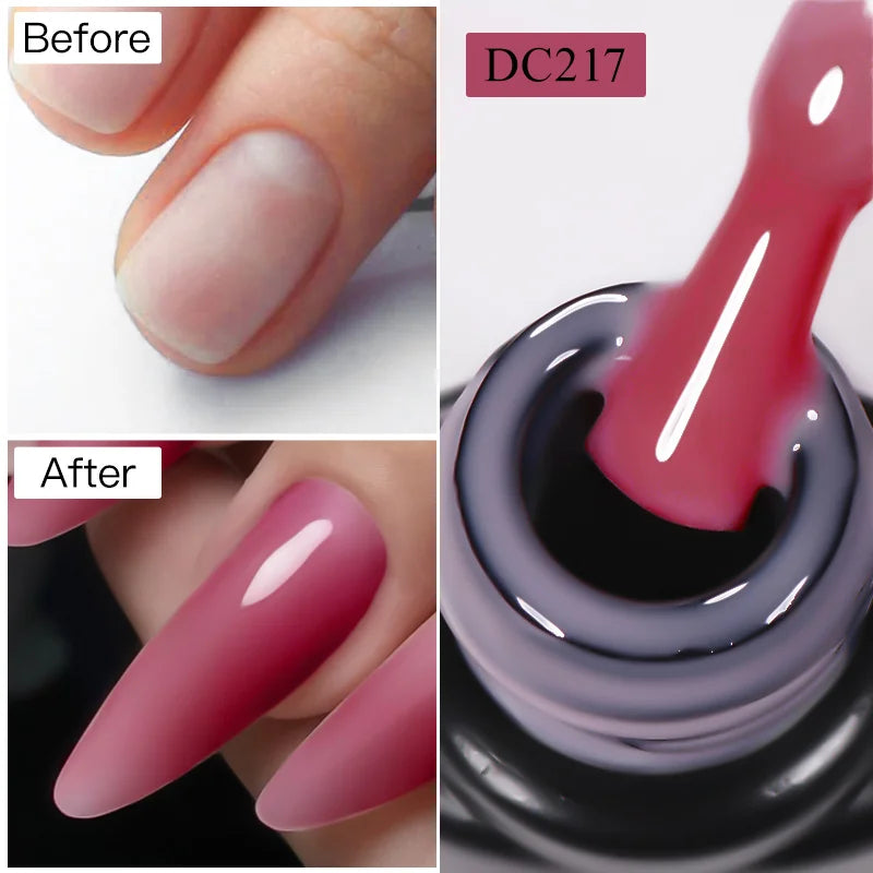 MTSSII 7ml Quick Extension Nail Polish Jelly Transparent Nude Pink Red Hard Gel  Quick Building Nail Art Gel Varnish For Nails
﻿ 3