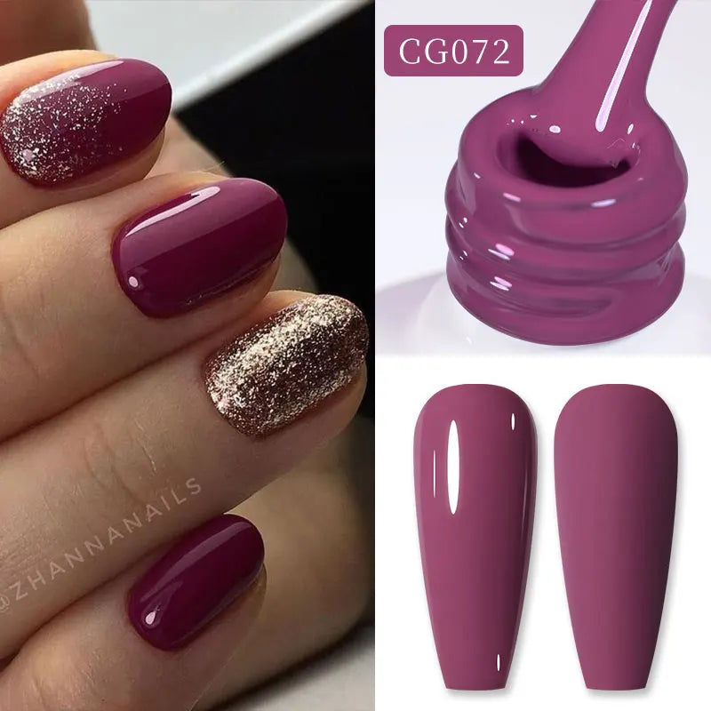 BORN PRETTY 10ml Blood Red Jelly Gel Nail Polish Halloween Nails Art Gel Polish Sheer Translucent Nail Gel for Winter Manicure 46