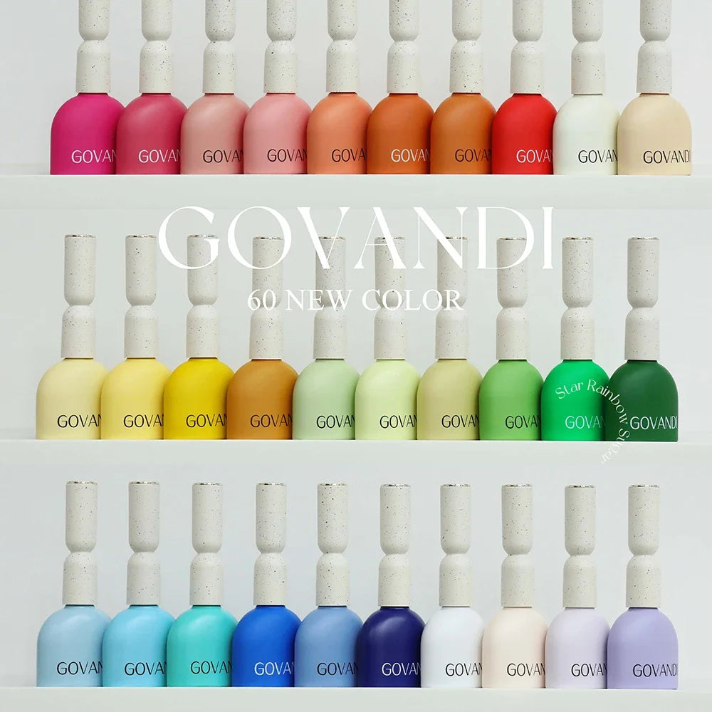 60 Colors Korean Style Loverly Macaron Gel Polish Set 15ML UV Gel Enamel Manicure Salon Soak Off Nail Polish Kit With Color Card 3