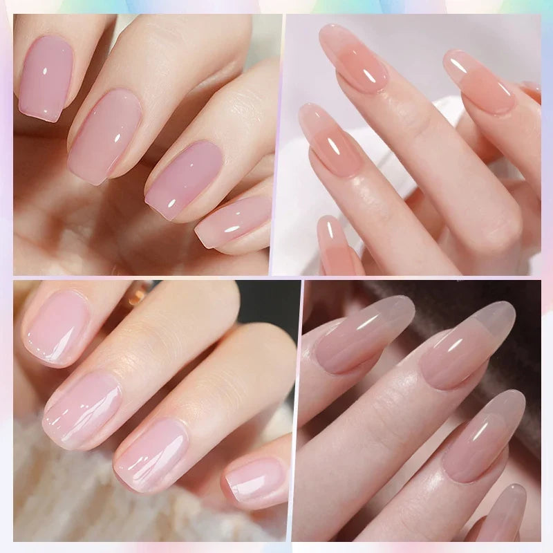 BORN PRETTY 83 Colors 10ml Jelly Nude Gel Nail Polish Autumn Amber Semi Transparent Manicure Soak off UV LED Nails Gel Varnish 5