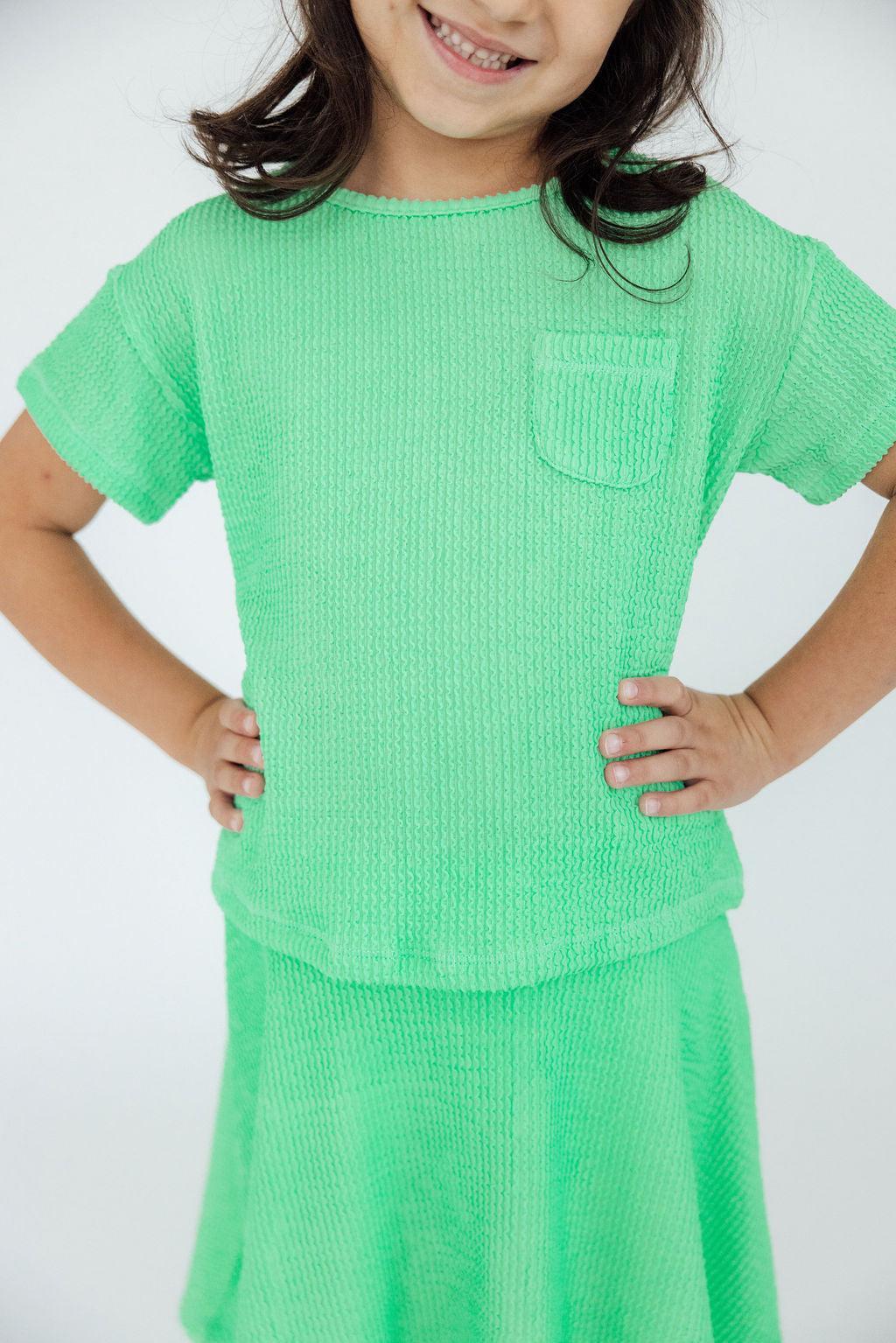 SALE Seafoam Green Scrunchy Pocket Tee 1