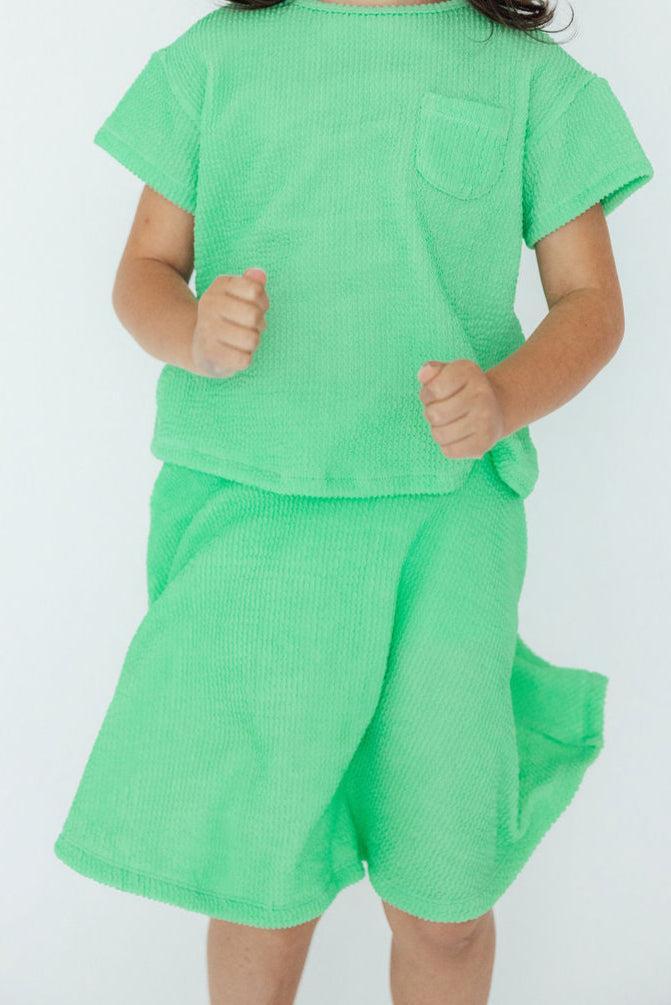 SALE Seafoam Green Scrunchy Twirl Skort 1