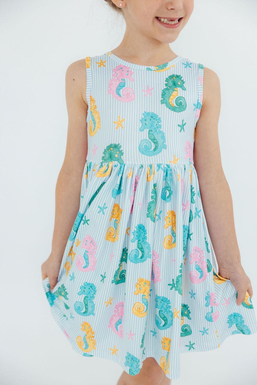 Seahorse Swirl Tank Twirl Dress 3