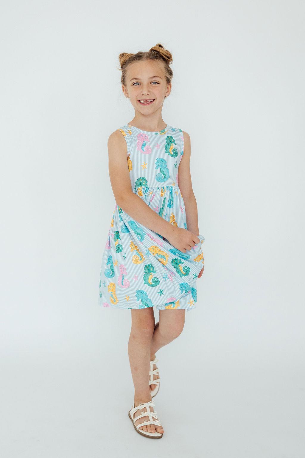 Seahorse Swirl Tank Twirl Dress 4
