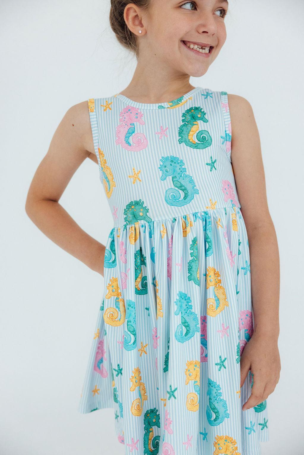 Seahorse Swirl Tank Twirl Dress 1