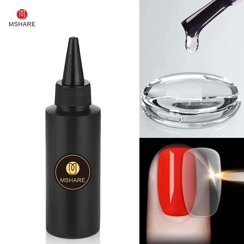 MSHARE 100ML Nail Gel Polish Soak Off UV LED Nails Vernis Semi Permanent Varnish Polish White Red Nail Gel Art 43