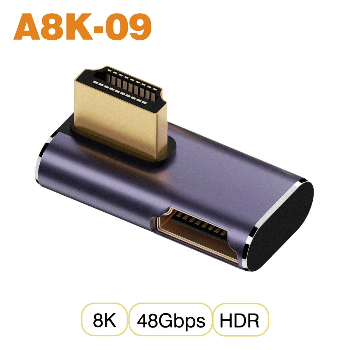 NNBILI HDMI 2.1 Adapter | 48Gbps 8K@60Hz Elbow and Straight Converter 12