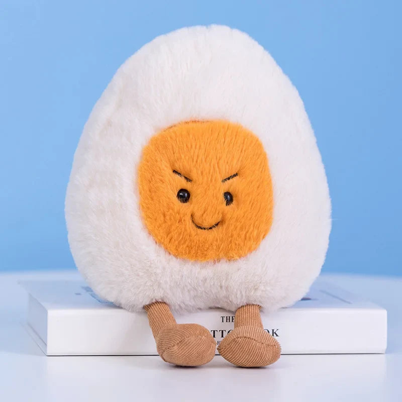 Cute Cartoon Egg & Toast Plush Toy – Breakfast Expression Stuffed Doll Pillow | Soft Baby Comfort Toy & Christmas Gift 7