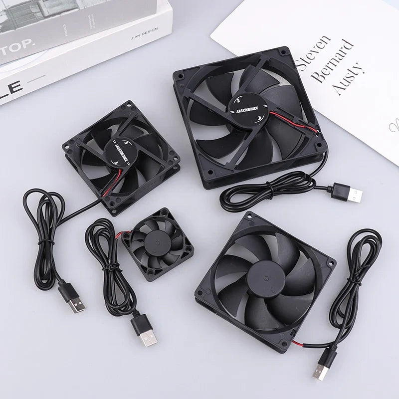 USB Brushless Cooling Fan | 5V Quiet Computer Router Cooler for Electronics 2