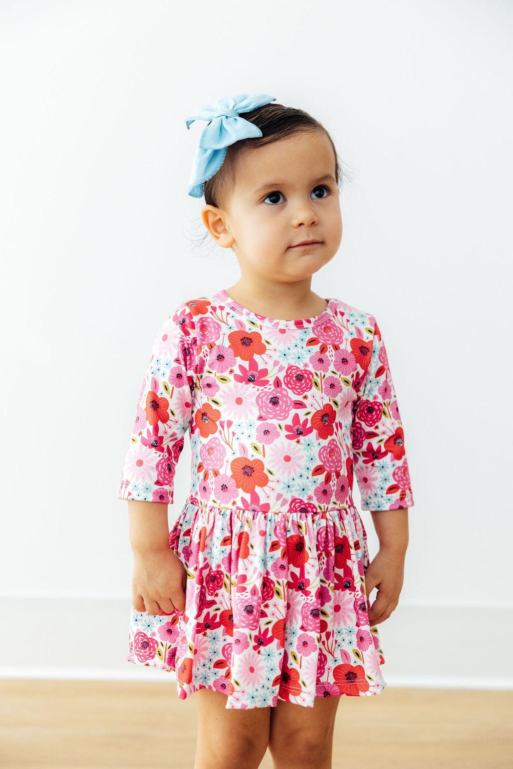 Secret Garden 3/4 Sleeve Twirl Bodysuit 5