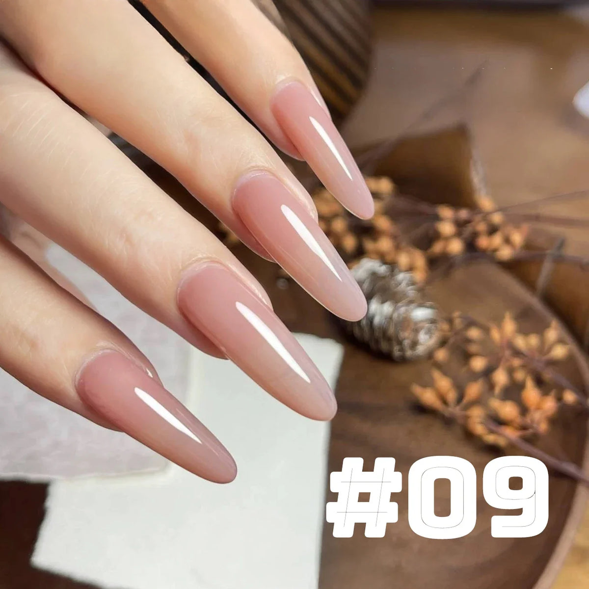 MIANEL  12ML Japanese Style Fairy Gel Nail Polish White Pink Nude Color Ice Clear Nail Polish Pink Nails Summer Nails 1-24pcs 49