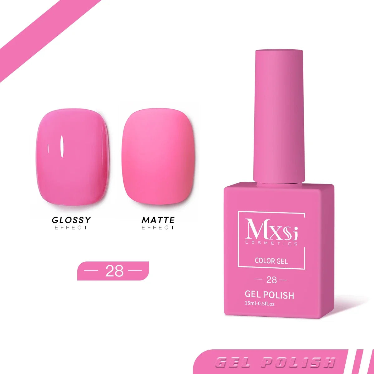 Mxsi 15ml Gel Nail Polish Neon Brown Royal Blue Red Green Pastal Nude Nail Art Varnish Gel Lacquer Top Coat UV Gel Nail Not Set 44
