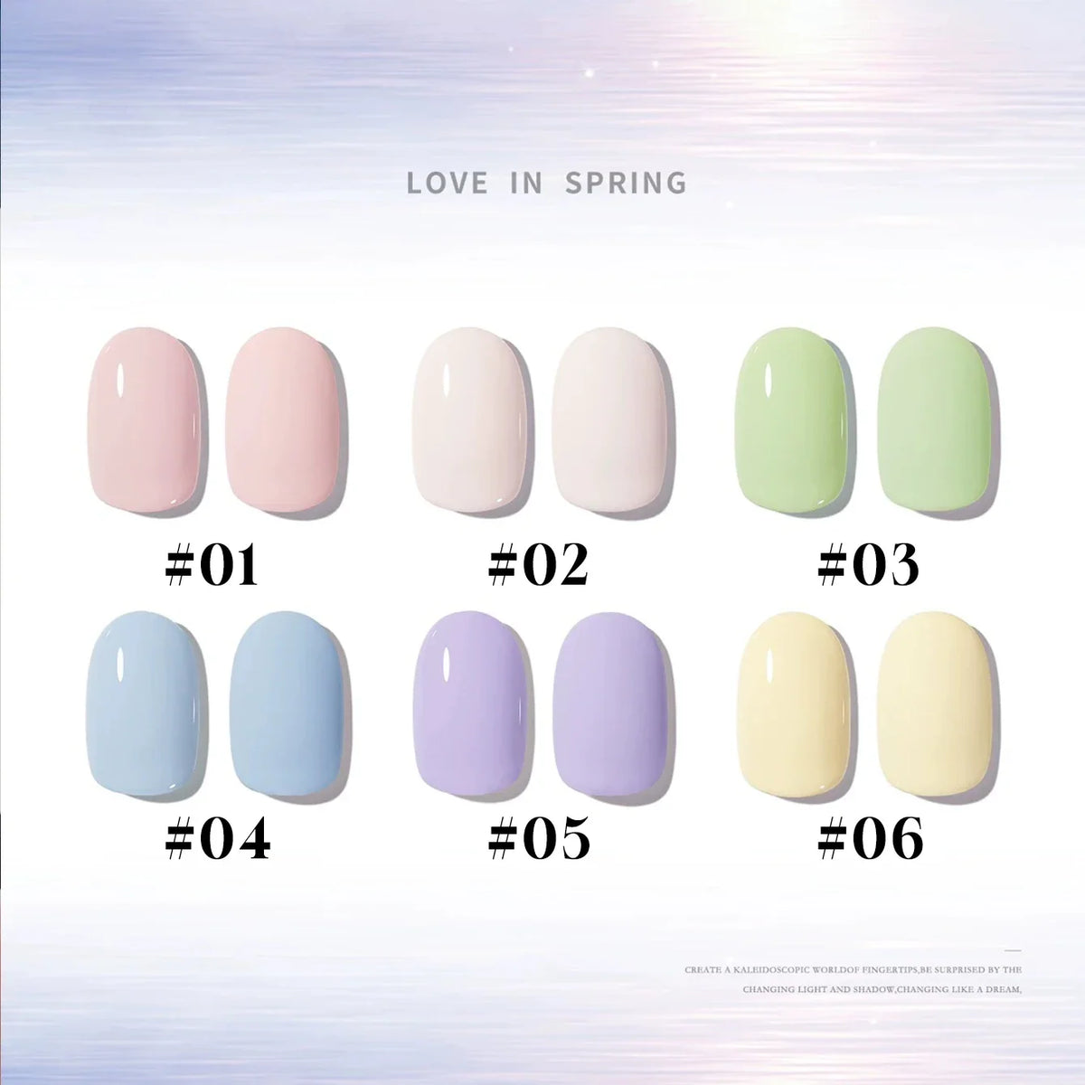MIANEL 12ML 1-6PCS 2026 New Release Jelly Dopamine Candy Gel Nail Polish - Multi-Color Nude Sheer Finish Bestseller 6