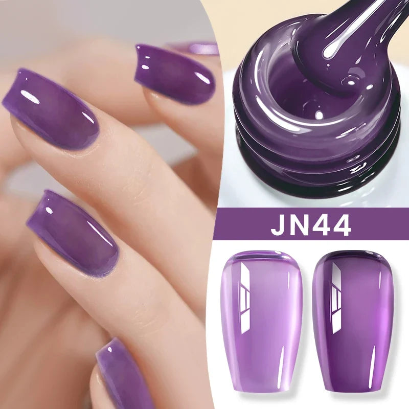 BORN PRETTY 83 Colors 10ml Jelly Nude Gel Nail Polish Autumn Amber Semi Transparent Manicure Soak off UV LED Nails Gel Varnish 27