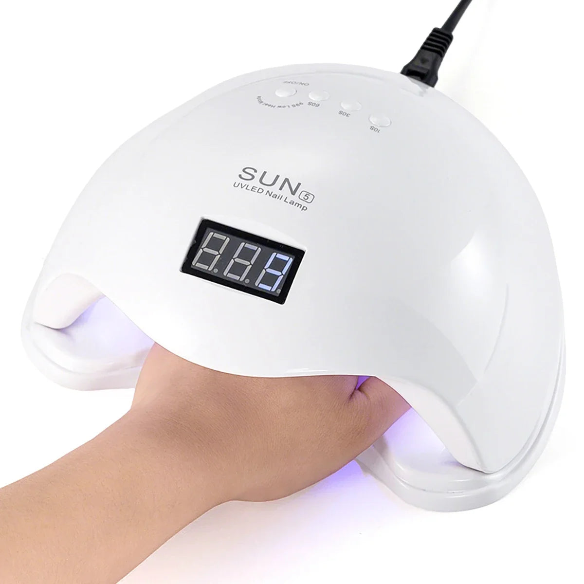 SUN5 UV LED Nail Lamp 48W Nail Dryer For Curing Gel Nail Polish With 4 Timer Automatic Sensor LCD Display Professional Nail Lamp 7