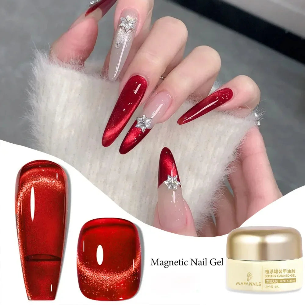 XEIJAYI Pink Cat Eye Gel Nail Polish Ceramic Magnetic Gel UV Semi-permanent Enamels Varnish Nail Supplies For Professionals Gel 52