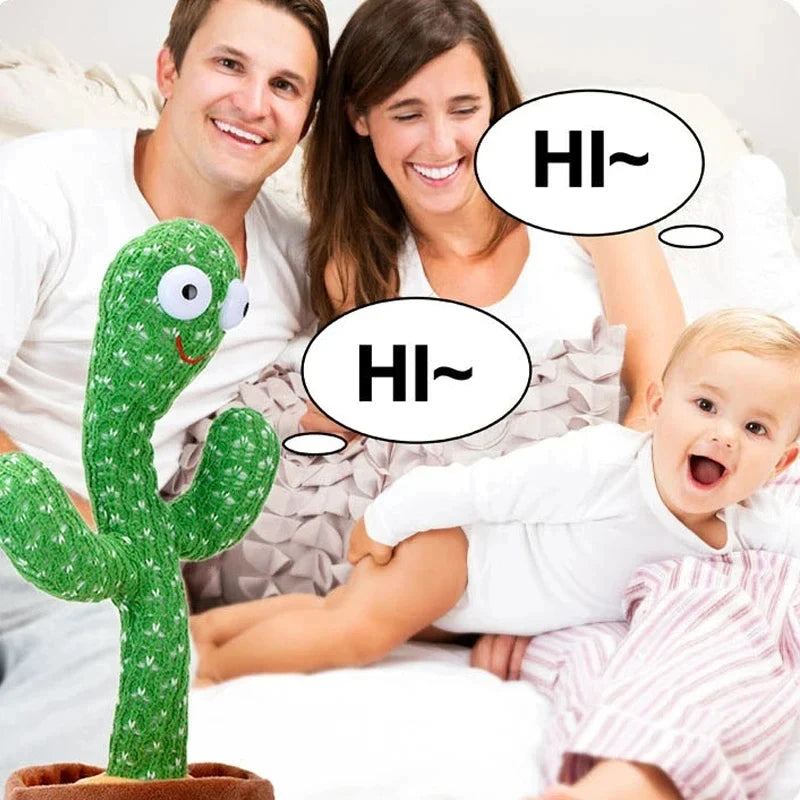1pc Dancing Cactus Toy,Repeat Talking ,Song Speaker Wriggle Dancing Sing Talk, Plushie Stuffed ,Interaction and Decoration 4