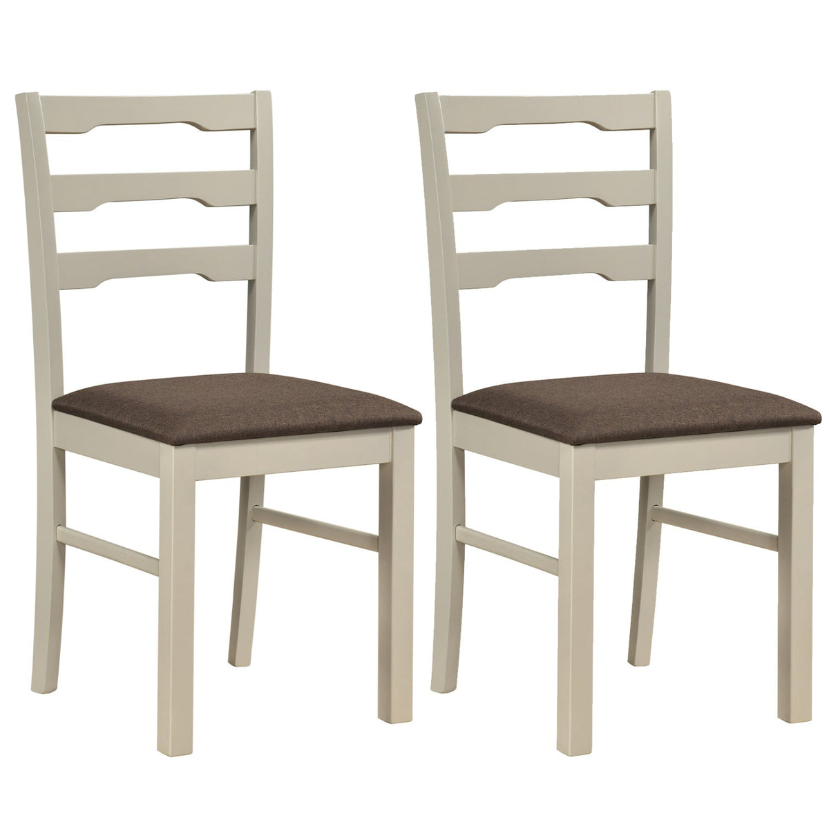Upholstered Dining Chairs Set of 2 with Wood Frame 3