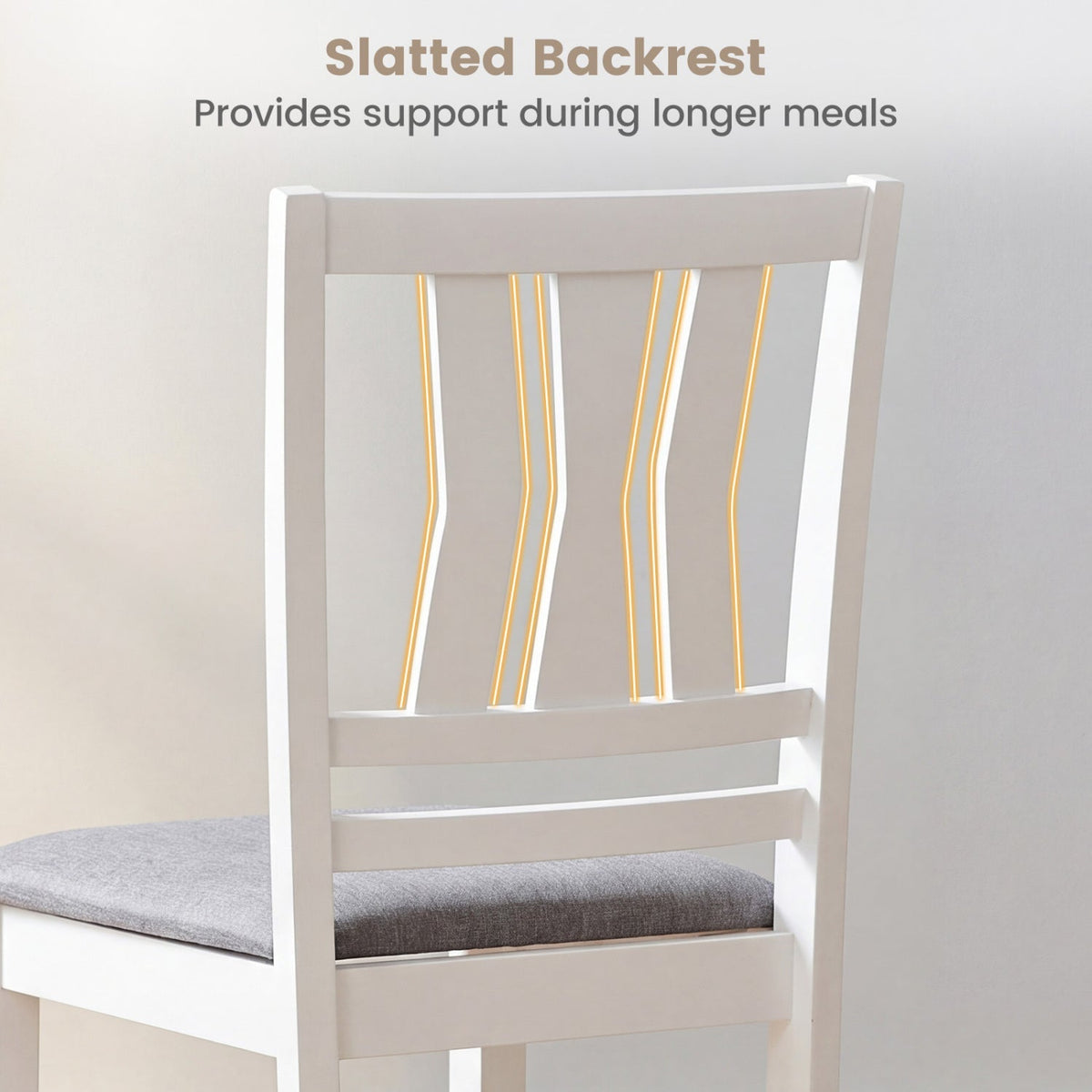 Upholstered Dining Chairs Set of 4 with Wood Frames 7