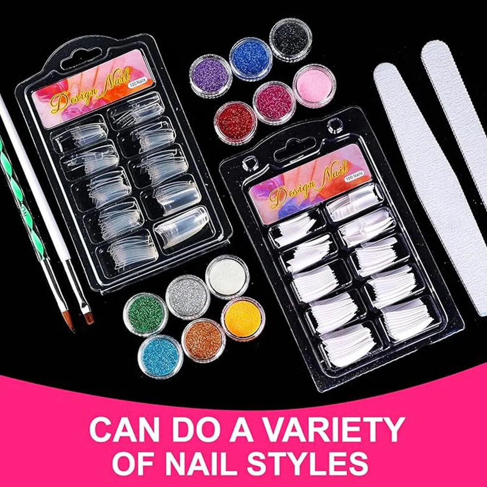 Acrylic Nail Kit Acrylic Powder With Acrylic Liquid For Gel Nails With UV Lamp For Gel Nails Set DIY Gifts For Women 3