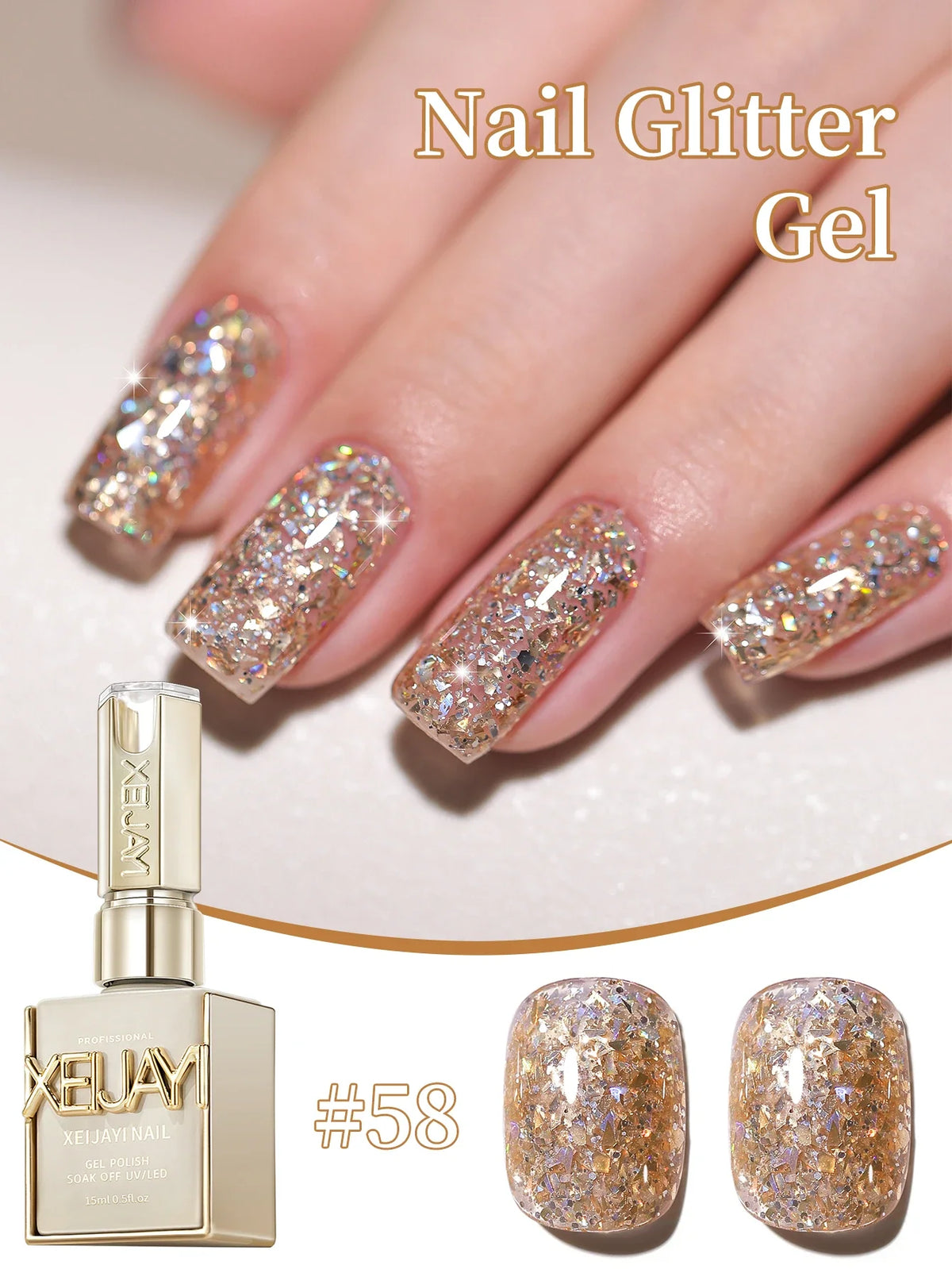 1Pc 15ML Milky White Pure Nail Polish Gel Nail Add Semi-Permanent Soak Off UV LED Construction Gel Varnish 6