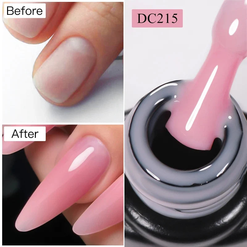 MTSSII 7ml Quick Extension Nail Polish Jelly Transparent Nude Pink Red Hard Gel  Quick Building Nail Art Gel Varnish For Nails
﻿ 4