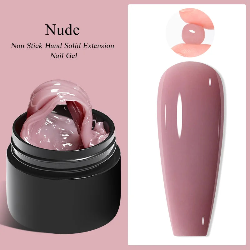 Milky White Nail Extension Gel Clear Nude Building UV Gel For Nails Finger Extensions Form Tips French Nails Manicure Nail Art 91