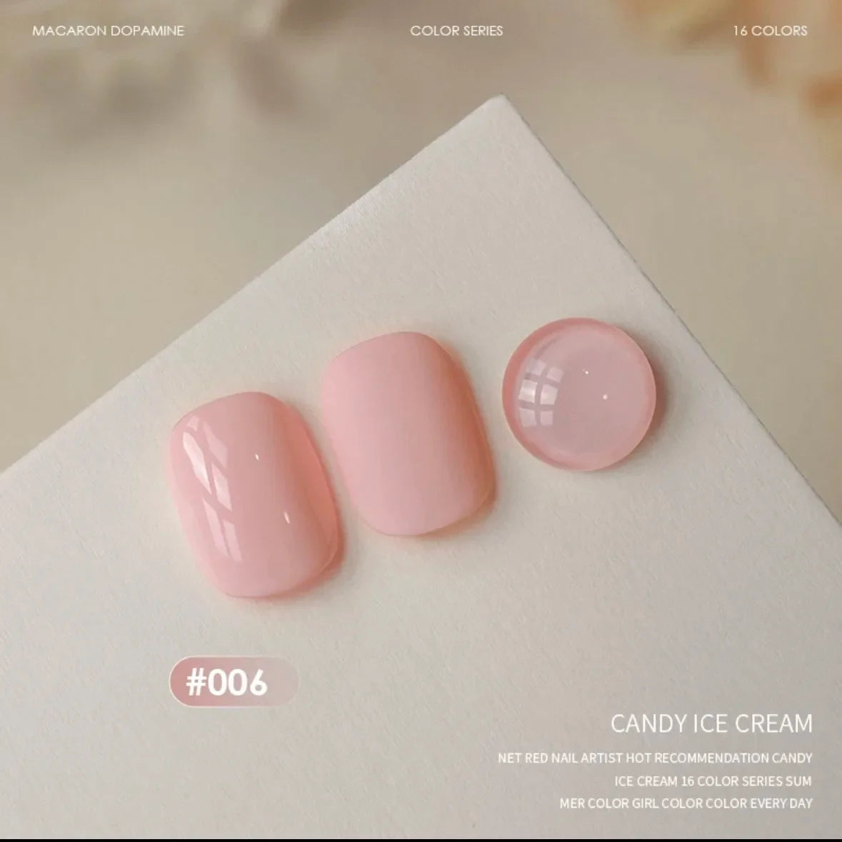 MIANEL 12ML 1-6PCS 2026 New Release Jelly Dopamine Candy Gel Nail Polish - Multi-Color Nude Sheer Finish Bestseller 38
